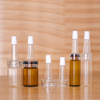 Haute Qualité 3ml 5ml 10ml 20ml 30ml Ambre clair Médical Ampoule Emballage Matériel Flacon En Verre Brun Avec Bouchon En Caoutchouc