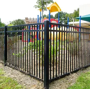 Yüksek güvenlik çevre koruma arka ve ön bahçesinde kullanılan çelik boru eskrim