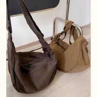 Sac bandoulière Colefa personnalisé avec logo, style hip-hop, unisexe pour étudiants, sac rétro en toile type dumpling