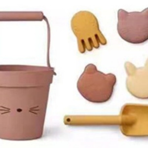 2023 Wholesale Eco Friendly Seaside Summer Kids Play Baby Silicone Beach Bucket Sand Toys <b>Set</b> - Product Image 6