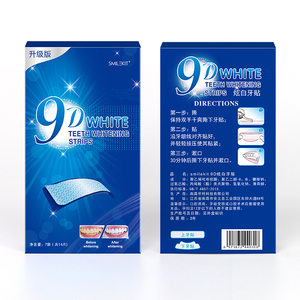 Vente en gros de bandes de blanchiment des dents professionnelles 9D 14 pièces avec saveur de menthe traitement de blanchiment des dents efficace - Product Image 5