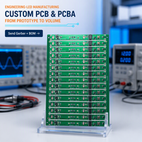 Fabricant d'assemblages de circuits imprimés personnalisés PCBA, service de fabrication électronique OEM ODM avec approvisionnement et test de composants SMT DIP