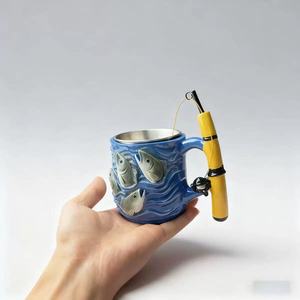 Nuovo Arrivo: Tazza in Resina Stile Americano 'Il Sogno dell'Angler', Tazza 'Il Sogno del Pescatore' - Product Image 4