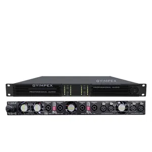 GAN410 profesional 4 canales 1U clase D Interior Exterior escenario concierto 4*1000W sistema de sonido amplificador de potencia DJ