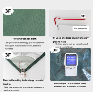 YAHENG-tienda de campaña de lluvia, refugio portátil <span class=keywords><strong>para</strong></span> picnic, <span class=keywords><strong>sombra</strong></span>, carpa grande, hoja de mosca <span class=keywords><strong>para</strong></span> acampar - Product Image 2