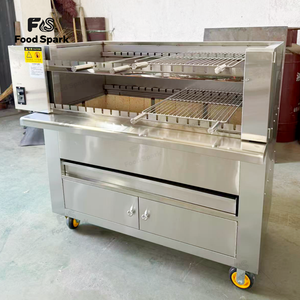 <span class=keywords><strong>Asador</strong></span> Giratorio Comercial <span class=keywords><strong>de</strong></span> Acero Inoxidable Tipo Abierto para Asados Brasileños - Product Image 3