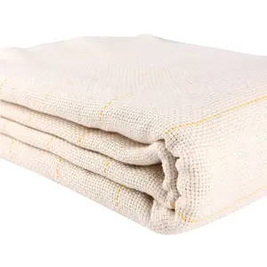 Factory white embroidery roll cotton poly carpet backing tufting fabric primary monks tufting cloth for tufting gun