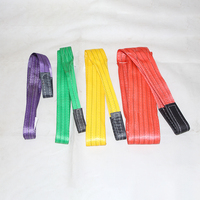 1T 2T Tela Eslinga Lifting Poliéster Flat Eye Web Sling Round Endless Webbing Sling Belt para la venta