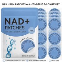 Patchs transdermiques HLK NAD+ avec NMN et Resvératrol, patch anti-âge et longévité, 30 unités, favorise la production de NAD+, réparation cellulaire