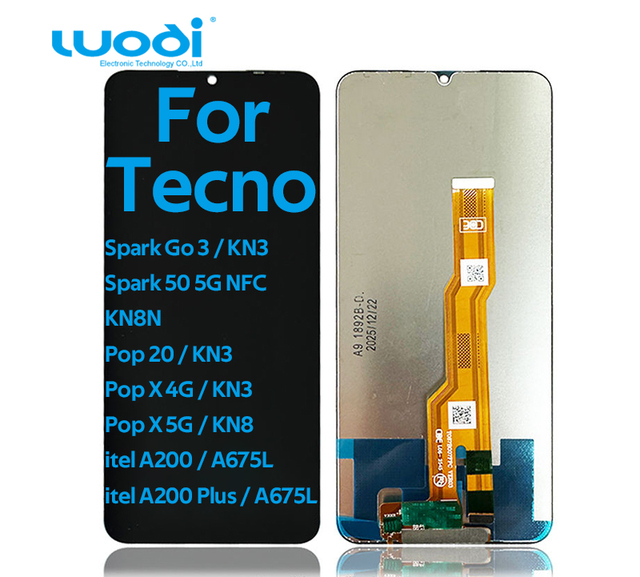 Wholesale Mobile Phone LCDs Part Repair for Tecno Spark Go 3 KN3 Pop 20 X Spark 50 Itel A200 Display Screen Replacement Pantalla