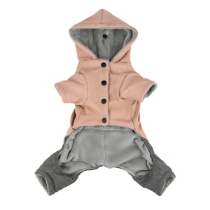 Novo Casaco para Cães à Prova de Vento e Água com Capuz, Forrado com Fleece, Estilo Casual em Poliéster - Product Image 5