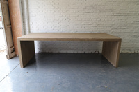 Table à manger recte en bois d'orme en bois massif antique chinois meubles de salle à manger de luxe de Style Vintage moderne