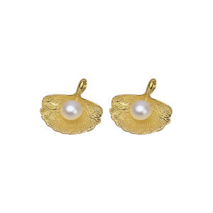 Accessoires DIY en argent S925, anneau ouvert pour femme, pendentif feuille de lotus, support pour bijoux en perles, anneau ouvert pour femme, pendentif feuille de lotus, perle - Product Image 5