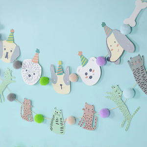 Bannière d'anniversaire pour animaux <span class=keywords><strong>de</strong></span> compagnie, drapeau <span class=keywords><strong>de</strong></span> traction pour chiens, décoration <span class=keywords><strong>de</strong></span> fête, aménagement <span class=keywords><strong>de</strong></span> réception, banderole <span class=keywords><strong>de</strong></span> patrouille - Product Image 1