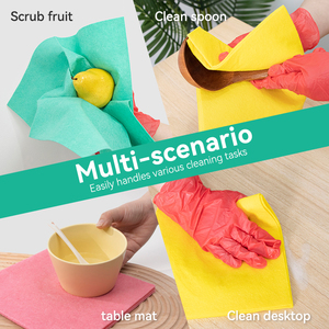 Paño de Cocina Alemán Tricolor, Paño de Limpieza de Cocina No Tejido Punzonado con Aguja, Biodegradable, Paño de Cocina Sueco - Product Image 4