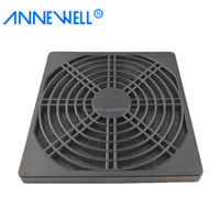 3 en 1 40mm 60mm 80mm 90mm 120mm 150mm 200mm Couvre ventilateur d'échappement Boîtier d'ordinateur en plastique anti-poussière avec couvercle éponge Filtre Mesh