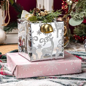 MAYPLUSS Christmas Wrapping Paper Roll 17in X 33ft Anti Curl Gift Craft Packaging Paper for Christmas Hanukkah New Year - Product Image 5