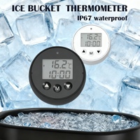 Thermomètres de bain flottants étanches à écran LCD avec logo pour adultes, thermomètre pour bain de glace, thermomètre pour baignoire froide, thermomètre pour seau à glace