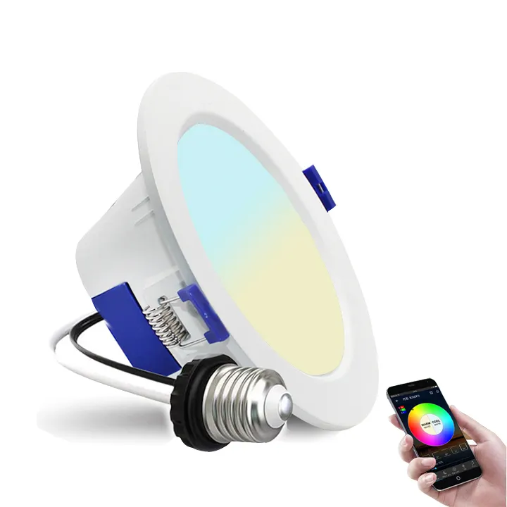 RGB + CCT ไฟดาวน์ไลท์ LED WIFI หรี่แสงได้ RGB IP 65ดาวน์ไลท์ WiFi อัจฉริยะกันน้ำ