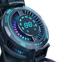 Kipas Pendingin Smartphone U-JIE F29 Hitam dengan Radiator Semikonduktor, Dudukan AI Inverter, Daya Hisap Magnetik, Bahan ABS untuk Gaming Mobile