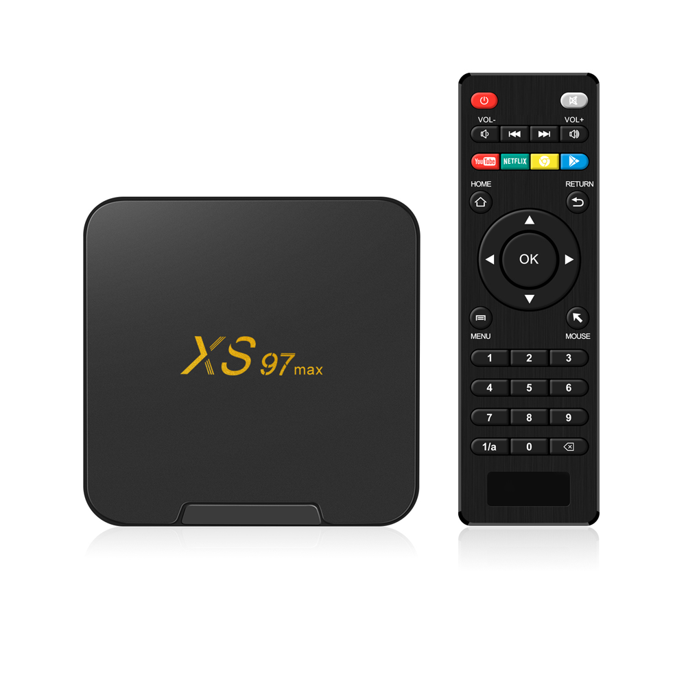 テレビボックス　tvbox XS97 Max TV Box - Quad Core Android 9.1 with Dual Band Wifi