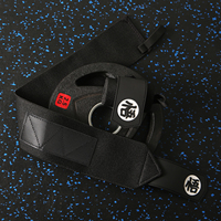 Logo Kustom Grosir Anime Berserk Adjustable Gym Deadlift Weight Lifting Wrist Wraps dengan Thumb Loop