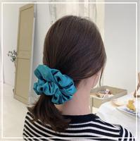 Élastiques à cheveux en satin de couleur unie, style européen et américain, accessoires pour queues de cheval et tresses AWYQYH