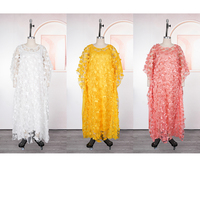 H&D 104 #   Nouvelle robe de soirée pour femmes grandes tailles, robe longue pour femmes avec fleurs, ensemble deux pièces