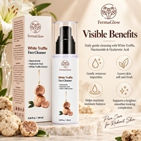 Gel Nettoyant Visage Doux et Hydratant à la Niacinamide, à l'Acide Hyaluronique et à la Truffe Blanche Fermentée pour un Nettoyage en Profondeur et un Teint Éclatant