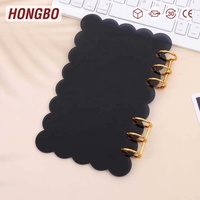 Classeur de budget Hongbo A6 en PVC/Album photo/Agenda Planner Document Bag avec anneaux dorés/noirs dossier disponible