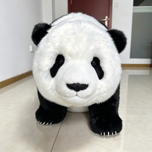 Modèle de robot panda géant animatronique réaliste grandeur nature avec enveloppe en <span class=keywords><strong>peluche</strong></span>, taille personnalisée pour intérieur, parcs à thème, zoos, centres commerciaux - Product Image 4