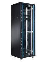 Armoire serveur sur pied de 1,8 m, 1840*600*1000 mm, en acier SPCC avec porte en verre trempé revêtu, en stock.