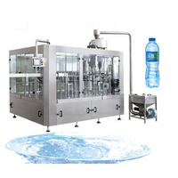 Machine de remplissage automatique 3-en-1 monobloc pour petites bouteilles en verre et PET, pour boissons, eau purifiée et huile, prix usine
