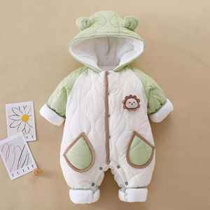 Wholesale Baby <b>Snowsuit</b> Baby Hooded <b>Snowsuit</b> Boy Bear Winter Coat Jacket Jumpsuit Ear Zipper Outerwear Romper Girl - Product Image 1