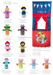 グリーンドラゴンハンド恐竜動物ぬいぐるみフィンガードールベビーインタラクティブおもちゃ教育プッシュ人形 - Product Image 2