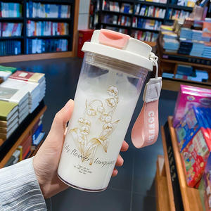 Tasse <span class=keywords><strong>à</strong></span> paille jetable d'été mignonne pour fille avec chiot <span class=keywords><strong>cerise</strong></span> Tasse <span class=keywords><strong>à</strong></span> <span class=keywords><strong>eau</strong></span> en plastique portable pratique pour <span class=keywords><strong>l</strong></span>'<span class=keywords><strong>eau</strong></span> bouillante - Product Image 1