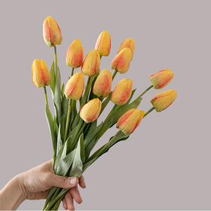 Wedding Mousse Single Tulip <b>Artificial</b> <b>Flower</b> Manufacturer <b>Artificial</b> <b>Flower</b> Green Plant Wholesale <b>Display</b> Decorative Crafts - Product Image 5