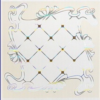 Feuille de film PVC transparente pour estampage à chaud, film rétractable PVC avec motif floral