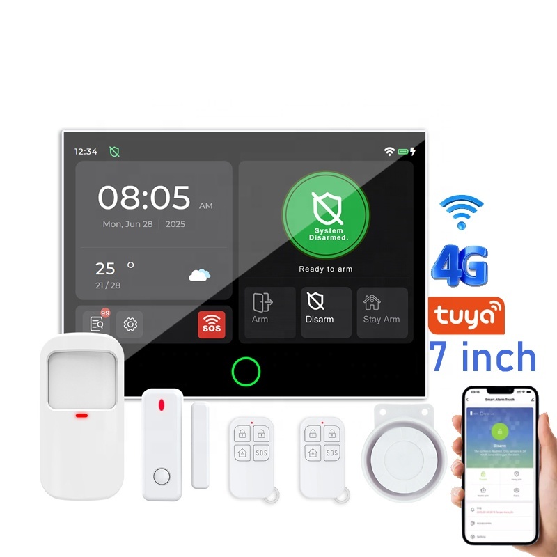 Regis RGS-109 7 Inch Home Alarm System Wireless WiFi 4G GSM Tuya Smart Security Protection Kit Portable ABS 115dB Louder Siren · image 1
