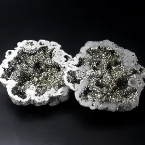 gemma miniera di massima placcato naturale geode agata druzy agata per la vendita