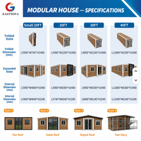 Maison conteneur modulaire préfabriquée extensible et portable pour hébergement touristique haut de gamme en bord de mer sur île ou baie