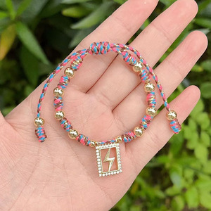Bracelets scapulaires religieux en or BM3049, bracelets scapulaires ajustables, bracelets catholiques, cadeau pour <span class=keywords><strong>grand</strong></span>-mère, bracelet Vierge Marie - Product Image 3