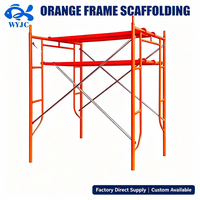 Système de cadre en acier galvanisé moderne, plateforme d'échafaudage mobile de type H, fabricant de Cuplock pour la construction en béton dans les hôtels