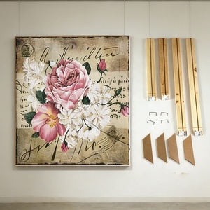 Marco Decorativo para Pinturas, Ecológico, Natural, DIY, Marco de Madera Sólida para Lienzos, Arte de Pared, Pósteres y Fotos - Product Image 4