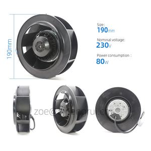 Ventilador Centrífugo Industrial ebmpapst R2E190-AO26-30 230V AC 0.26A 58/75W 2500RPM con Inversor Siemens, Ventilador de Refrigeración R2E190-AO26-85 - Product Image 2