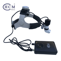 Lunettes grossissantes cliniques de neurochirurgie haute puissance, nouvelle lampe frontale médicale cardiovasculaire pour la colonne vertébrale des animaux de compagnie