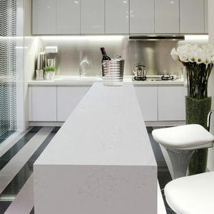 Nuevas Losas de Superficie de Cuarzo Blanco 2025, Resistentes al Agua, Diseño Moderno para Encimeras de Hotel, Tocadores de Baño, Cuarzo HIC - Product Image 1