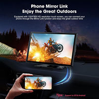 Autoradio multimédia universel 9 pouces avec CarPlay sans fil et Android Auto, écran tactile, montage sur tableau de bord, Mirror Link