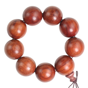 Rosewood <b>Bracelet</b> 30mm Wooden Beads Men's Buddhist Prayer Beads Collectible Jewelry - Product Image 5