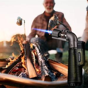 Encendedor de Antorcha para Barbacoa, Resistente al Viento, Recargable con Butano, Alta Temperatura, Portátil, para Cocina al Aire Libre, Camping, Encendido de Cigarros y Moxibustión - Product Image 4